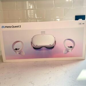 NEW: Meta Quest 2: All-In-One Wireless VR Headset - 128 GB. Never used.